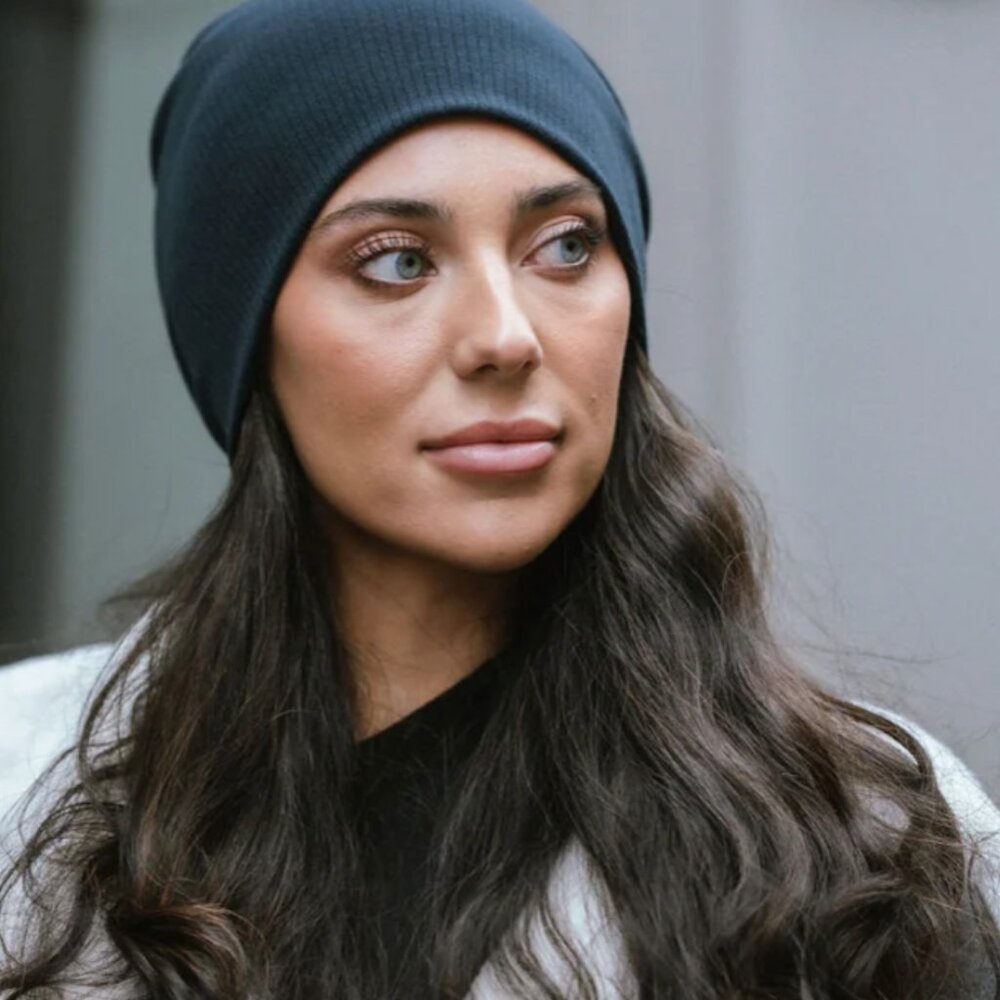 Tal NY Deep Sapphire Autumn Weekend Beanie NWOT